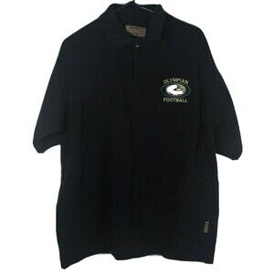 Colorado Timberline Olympian Polo Shirt Mens L Black Performance Short Sleeve